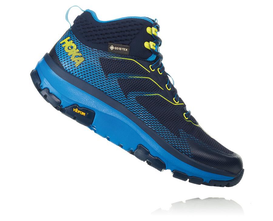 Hoka One One Toa Gore-Tex Vandringsskor Herr - Marinblå - QVIXP-3612